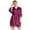 Purple, variant on LYMAYTER Women's ‌Bride Robe Bridal Robe Lace Trim Kimono Soft Satin Party Sleepwear Bathrobe