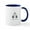 White/Navy Inside, variant on CafePress - Holiday Penguins Mugs - 11 oz Ceramic Mug - Novelty Coffee Tea Cup