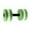 Green, variant on 1 Pair Lightweight EVA Floating Water Dumbbells Circular Buoyancy Waterproof Foam Hand Barbells for Pool Spa Water Aerobics Underwater Full Body Workout(Pink-27x15cm)