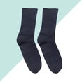 thumbnail image 3 of 4 pares de calcetines de algodón para diabéticos, sin costuras, para pacientes, ancianos, embarazadas, color negro, 3 of 7