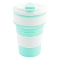 thumbnail image 1 of Tazas plegables de silicona con tapa, ultrafinas y que ahorran espacio, para actividades al aire libre, senderismo y acampada, 1 of 5