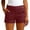 Wine, variant on RYDCOT Women's Lightweight Shorts for Running Athletic Camping Travel Golf Hiking Shorts with Pockets White