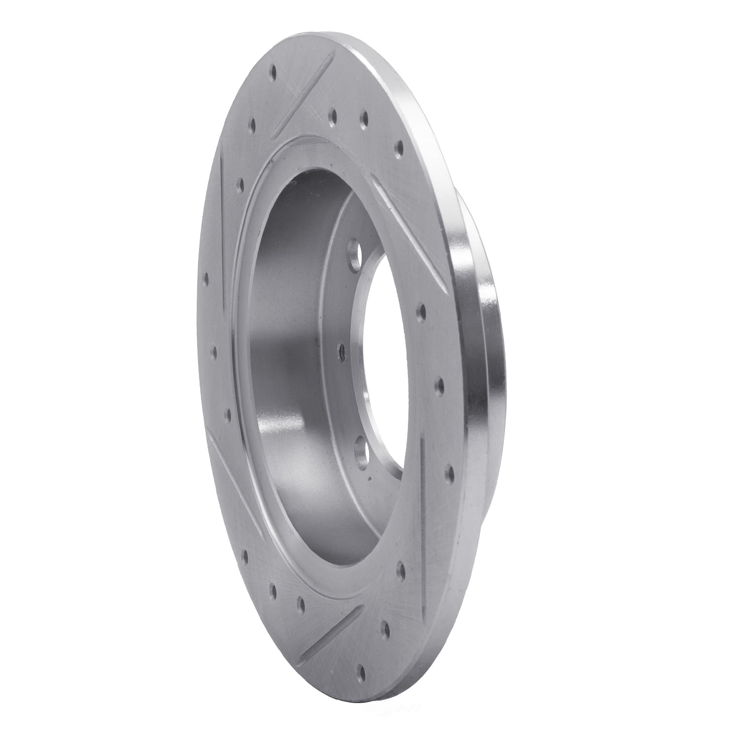 Dynamic Friction Company 631-27027R DFC Brake Rotor - Drilled And Slotted - Silver