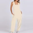 thumbnail image 2 of Abomasnow Women Overalls Jumpsuits Loose Casual Dressy Sleeveless Baggy Harem Pants Romper Jumpers 2025 Trendy Summer Outfits, 2 of 7