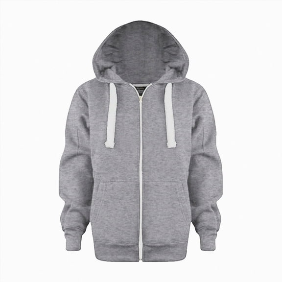 Sopiago Boys Hoodies Sweatshirt 3-12T Fall Winter Long Sleeve Warm Hoodie Zip Up Sweatshirts with Pocket for Kids Grey,3-4 Years