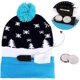 thumbnail image 2 of Gorro de Papá Noel con luces LED de colores, feo gorro navideño para adultos, ideal para fiestas de Navidad y Año Nuevo., 2 of 3