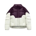 thumbnail image 5 of Fashion Winter Warm Coats for Womens Hooded Plus Size Short Down Jacket With Double Pockets Long Sleeves Without A Hat And A Flip Collar Casual Outwear, 5 of 7