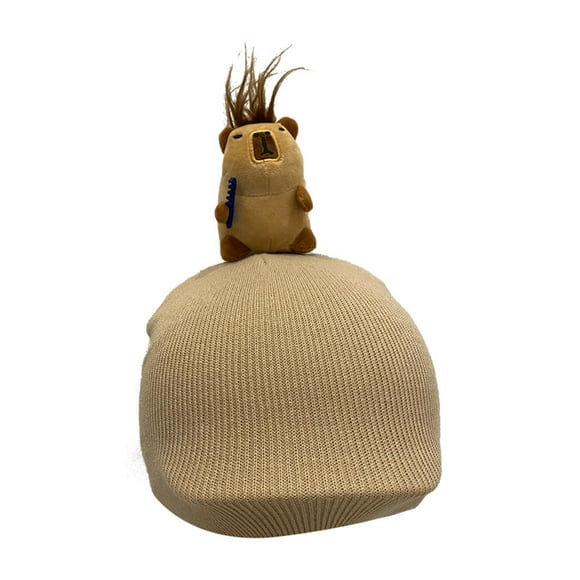 Siruishop Animal Ski Helmet Cover Cap Decor Soft for Skiing Outdoor Activities Khaki