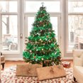 thumbnail image 4 of 5PACK 10Feet Green Christmas Tinsel Garland with Colorful Polka Dots Metallic Tinsel Twist Garland Glittering Decoration for Christmas Tree Decor Wedding Summer Luau Birthday Party, 4 of 7