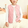 thumbnail image 2 of XEGLSBU Girls Winter Coats Size 7/8 Overnight Girls Warm Winter Vest Padded Quilted Sleeveless Jacket Outerwear Cozy Thermal for Cold Weather Kids Lightweight Comfort Casual Wear Red Size 4-5 Years, 2 of 6