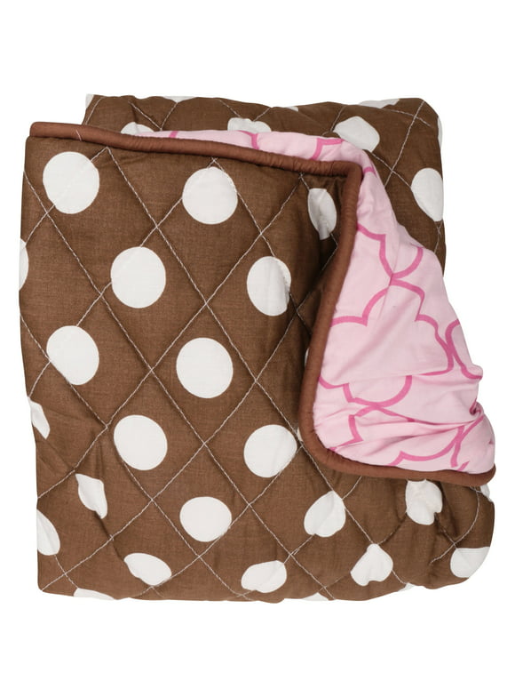 Bacati Butterflies Pink/Chocolate Changing Pad Cover
