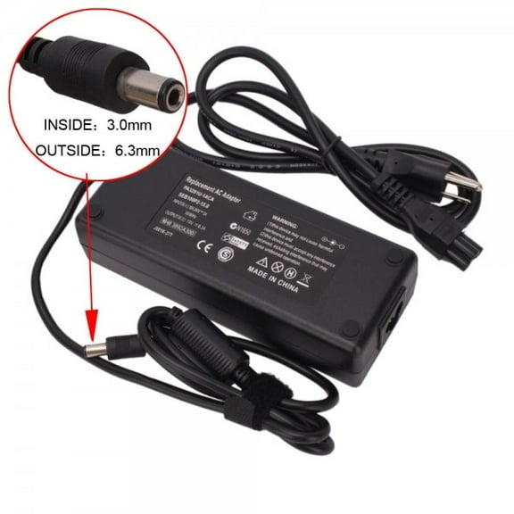 AC Power Adapter Charger For Toshiba Satellite P10-554 Power Supply Cord 19V 6.3A 120W (Replacement Parts)