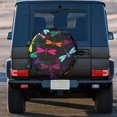 thumbnail image 3 of Kdxio Colorful Dragonflies for Tire Cover Wheel Protectors Tyre Covers Weatherproof Wheel Covers Universal Fit for Trailer Rv SUV Truck Camper Travel Trailers 17 inch, 3 of 8
