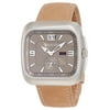 Gucci G-Coupe Steel YA131312 Brown Square Quartz Dial Brown Leather Men's Watch