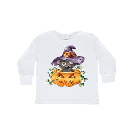 

Inktastic Halloween Kitty Gift Toddler Boy or Toddler Girl Long Sleeve T-Shirt