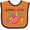 Orange and Black, variant on Inktastic Gramma's Little Jellybean Cute Easter Candy Boys or Girls Baby Bib