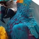 thumbnail image 3 of Fotbe Modern Style Blue Parrot Gorro Clásico de Béisbol, Gorra Ajustable con Broche Snapback, Gorro de Exterior de Algodón Suave, 3 of 6