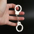 thumbnail image 6 of Cat Handcuffs Toy - Miniature Metal Handcuffs With Keychain Design, Realistic Detachable Structure - For Cat Playtime, Interactive Pet Entertainment, Novelty Pet Accessory, 6 of 8