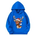 thumbnail image 3 of Sudaderas con capucha para niños y niñas, sudaderas casuales de manga larga, lindas sudaderas de gran tamaño con bolsillo de polar, chaquetas para niñas, 3 of 4