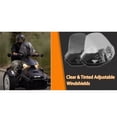 thumbnail image 2 of MYG Sport Windshield for Ryker 600 900 Adjustable Vented Wind Windscreen Wind Deflector Compatible with for Can-Am Ryker 600 900 (White), 2 of 7