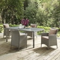 thumbnail image 2 of Lounge Sectional Sofa Chair Set, Rattan, Wicker, Light Grey Gray Brown, Modern Contemporary Urban Design, Outdoor Patio Balcony Cafe Bistro Garden Furniture Hotel Hospitality, 2 of 7