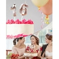 thumbnail image 2 of FIGT-25th Birthday Candles,Number 25 Candles,Rose Gold Happy Birthday Candle for Cake,3D Design Cake Topper Decorations for Women Men Birthday Party Wedding Anniversary Celebration Supplies【0514】, 2 of 7