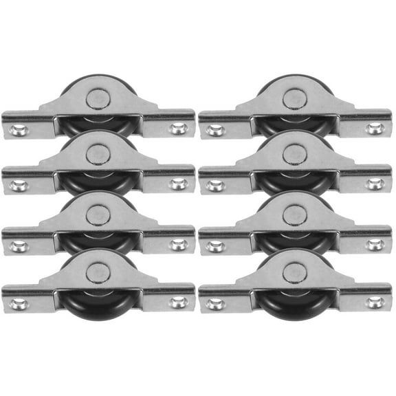 8 Pcs Sliding Door Roller Replacement Cabinet Hardware Window Convenient Metal Materials Nylon