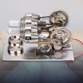 thumbnail image 4 of Uadme Modelo De Motor Stirling De 4 Cilindros, Juguete Educativo con Motor Stirling De Aire Caliente, Modelo De Generador De Energía Eléctrica, Experimento De Física De Bricolaje con Motor Stirling, 4 of 5