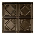 thumbnail image 1 of Great Lakes Tin Ludington Bronze Burst Ceiling Tiles - Perfect for DIY and Home Renovation Projects - Easy to Install (12X12 Inch Sample), 1 of 3