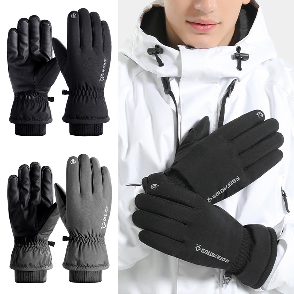 Women Winter Sports Full Fingers Ski Snow Mittens Waterproof Gloves 