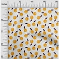 thumbnail image 1 of oneOone Silk Tabby Dark Yellow Fabric Leaves & Fruit Block Craft Projects Decor Fabric Printed By The Yard 42 Inch Wide, 1 of 4