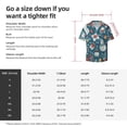 thumbnail image 5 of Disketp Christmas Snowman Gift Men's Hawaiian, Shirts Button Down Holiday Beach Shirts-{sizeName}-X-Large, 5 of 5