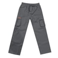 thumbnail image 1 of Men's Casual Solid Leggings Pants Drawstring Elastic Waist Pocket Pants Trousers, 1 of 3