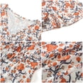 thumbnail image 5 of UVN Summer Dresses for Women Short Sleeve V Neck A-Line Midi Dress Boho Beach Floral Print Sundress, 5 of 8