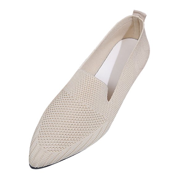 TOWED22 Ballerines pour Femmes à Strass Bout Pointu Talon Bas Ballerines de Mariage Ballerines de Travail et d'Affaires Chaussures Plates Confortables pour Femmes (Blanc, 6)