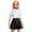 Black, variant on Girls Skirts Casual Mini High Waist Stretchy Flared Pleated Clothes