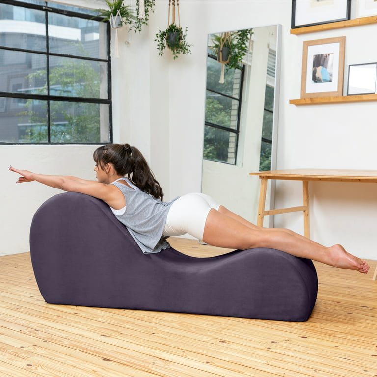 Avana Yoga Chaise Lounge Chair - Aubergine