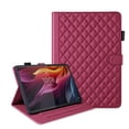 thumbnail image 3 of for Lenovo Tab M11 Plus/K11 Plus 11.45 Inch 2024 Case, Rhombus Pattern Multiple Viewing Angles Stand Slim Folio Cover (Red), 3 of 6