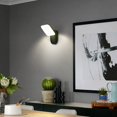 thumbnail image 5 of Aplique LED de pared para interior y exterior de 12 W, Huat Downlight, moderno aplique LED impermeable IP65, aplique de aluminio para salón, escalera, pasillo y jardín (negro/blanco natural), 5 of 5