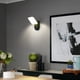 thumbnail image 5 of Aplique LED de pared para interior y exterior de 12 W, Huat Downlight, moderno aplique LED impermeable IP65, aplique de aluminio para salón, escalera, pasillo y jardín (negro/blanco natural), 5 of 5