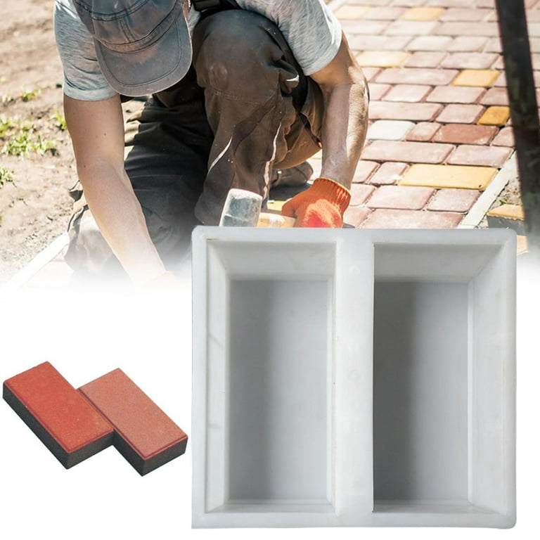 Hesroicy Dutch Brick Mold Hollow DIY Smooth Surface Durable Garden Pavement  Brick Mould for Household