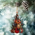 thumbnail image 1 of HaoXun Instrument de Musique Unique Décoration de Sapin de Noël - Décoration Suspendue Festive et Durable pour Fêtes, Réunions de Famille - Pendentif de Décoration Réutilisable, 1 of 9