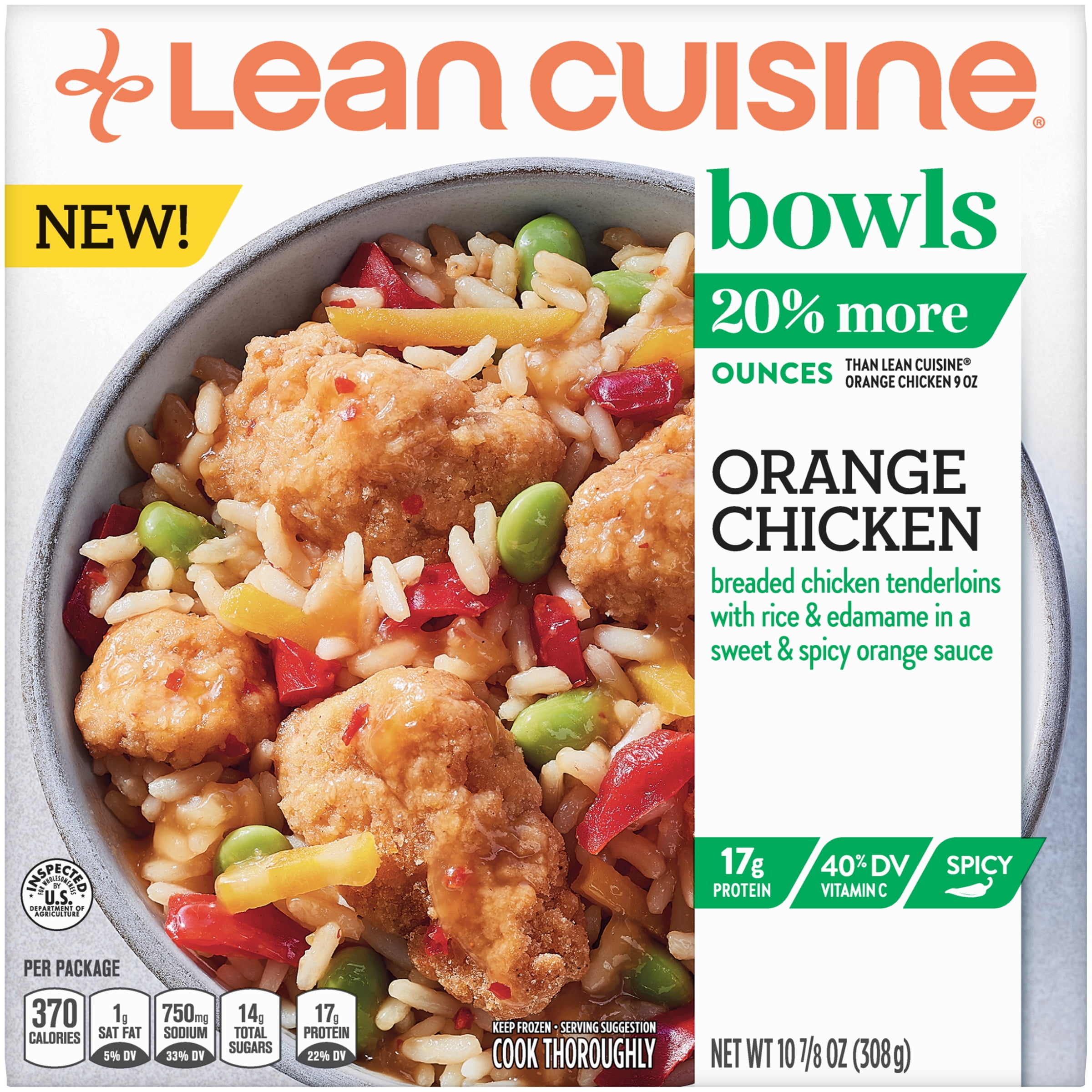 Lean Cuisine Bowls Orange Chicken Frozen Entrée 10.864 oz. - Walmart