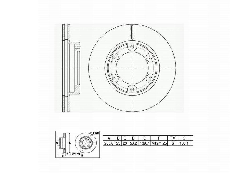 Winstop Brake Rotor, Front WS231301, Toyota Land Cruiser 1992-1990