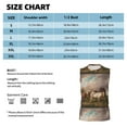 thumbnail image 5 of Goofa Three Horses Oil Painting Printed Men's Sleeveless T-Shirt - Athletic Gym Workout Tank Top for Men - Moisture-Wicking, UPF 30+ Quick-Dry Muscle Tee-Medium, 5 of 8