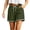 #01 Army Green 【Mix, Match & Rotate: Stock Up on Your Favorite Colors】, variant on Women Summer Fashion Soft Fabric Shorts, Openwork Lace Trim Hem Open Bottom Cut, Functional Side Pockets Lightweight Breathable Solid Matrix, Summer Beachwear Daily Casual Travel Outing, | Velmuse