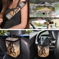 thumbnail image 4 of HUISEFOR Aztec Horse Car Seat Cover Full Set Breathable Non Slip with Steering Wheel Cover Seat Belt Cover Air Vent Storage Bag Car Trash Can Rear View Mirror Cover Keychain Coasters, 4 of 7