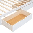 thumbnail image 2 of Noble House Creta Twin Size Daybed with Storage Drawers and Cabinets, USB Charging Ports, Durable Wood Guest Bed, White, 2 of 8