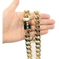 thumbnail image 2 of Gold Dog Chain Choke Collar, Heavy Duty Cuban Link, Heavy Duty Bite Resistant, 2 of 3