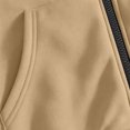 thumbnail image 5 of Zynoxe Men's Hooded Sweatshirt with Side Pockets & Elastic Cuffs Hem Zip Up Drawstring Hoodie Fashionable Printed Sweatshirt for Men Versatile Solid Color Long Sleeve Sweatshirt Jacket M, 5 of 7